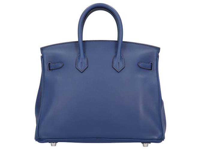 Hermès Borsa Hermes Birkin 25 Blu - vista 3