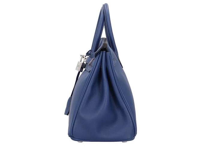 Hermès Borsa Hermes Birkin 25 Blu - vista 5