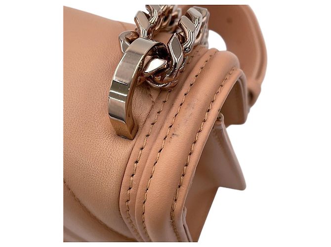 Bulgari Borsa a spalla con catena Bvlgari Serpenti Diamond Blast Beige - vista 9