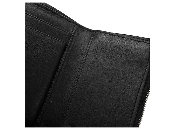 Céline Portafoglio Tri-fold Celine in pelle nera Nero - vista 10