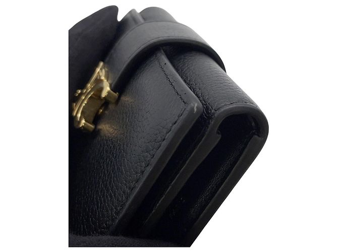 Céline Portafoglio Tri-fold Celine in pelle nera Nero - vista 15