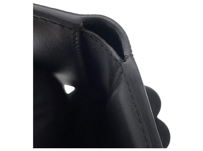 Céline Portafoglio Tri-fold Celine in pelle nera Nero - vista 8