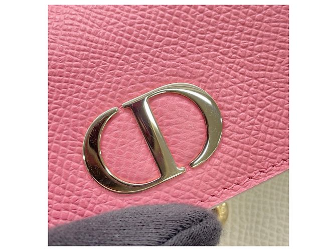 Cartera tri-fold Christian Dior Rosa Blanco - vista 13