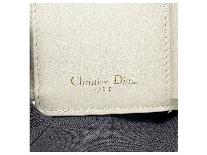 Cartera tri-fold Christian Dior Rosa Blanco - vista 14
