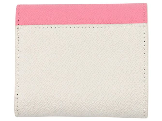 Cartera tri-fold Christian Dior Rosa Blanco - vista 3