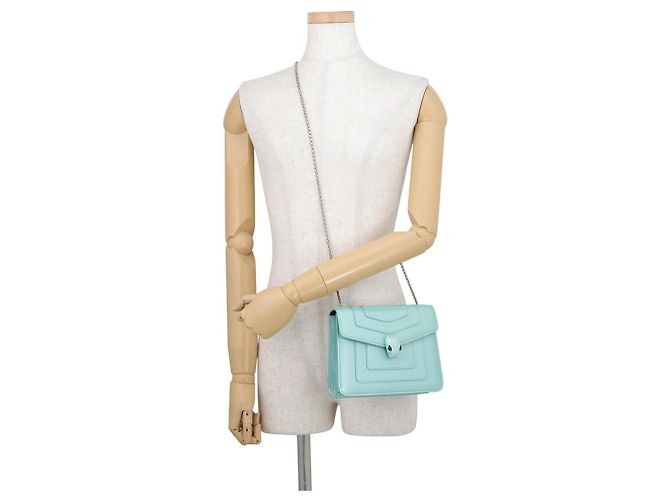 Bulgari Borsa a tracolla con catena Bvlgari Serpenti Forever - vista 4