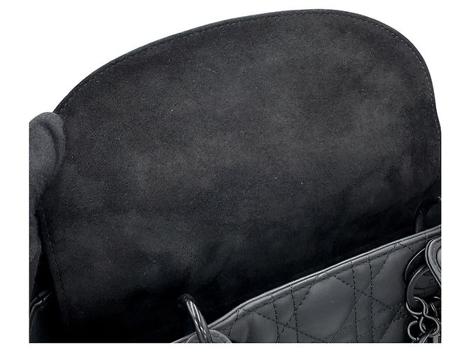 Borsa Christian Dior Lady Cannage Medium Nero - vista 10