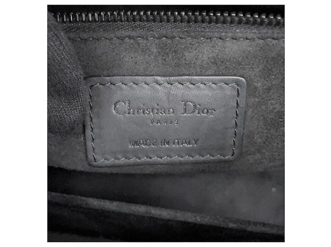 Borsa Christian Dior Lady Cannage Medium Nero - vista 18
