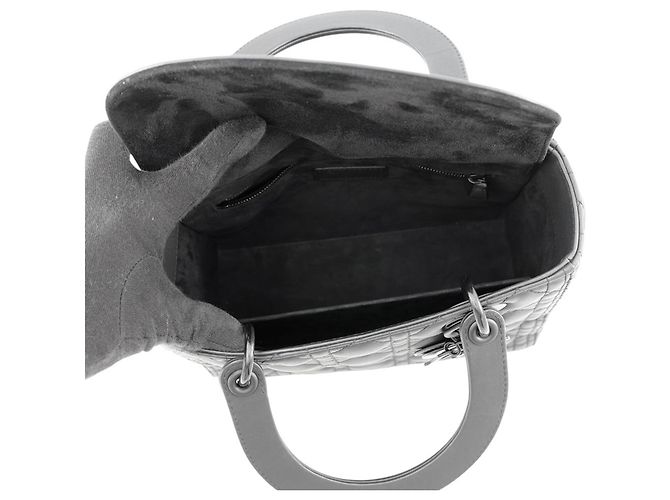 Borsa Christian Dior Lady Cannage Medium Nero - vista 6