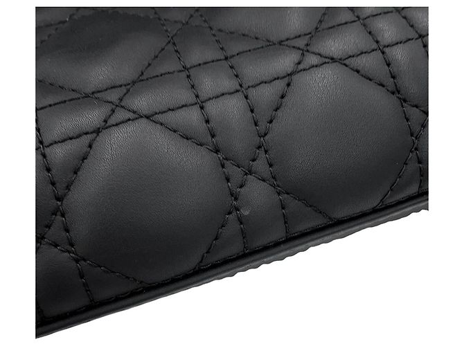 Borsa Christian Dior Lady Cannage Medium Nero - vista 7