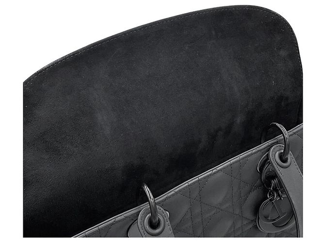 Borsa Christian Dior Lady Cannage Large Nero - vista 10