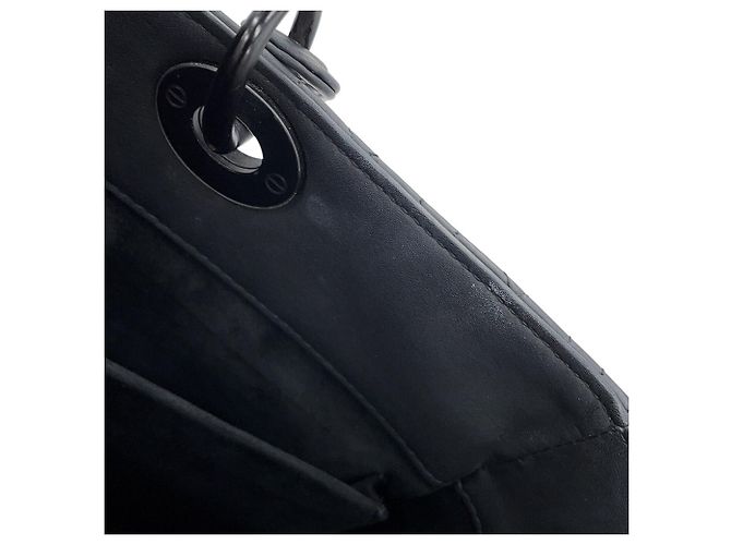 Borsa Christian Dior Lady Cannage Large Nero - vista 11
