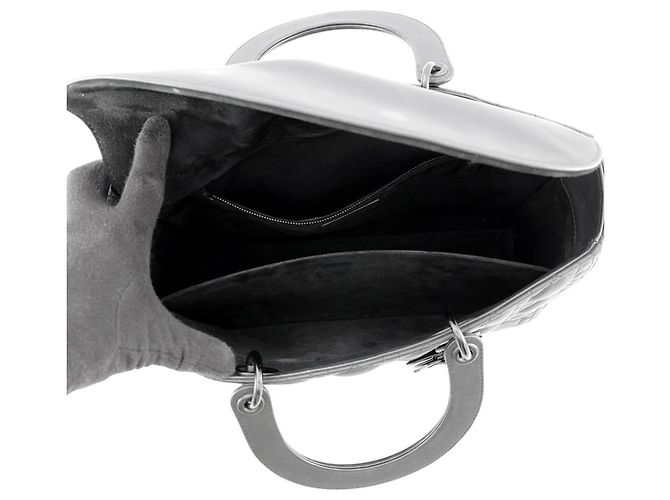 Borsa Christian Dior Lady Cannage Large Nero - vista 6