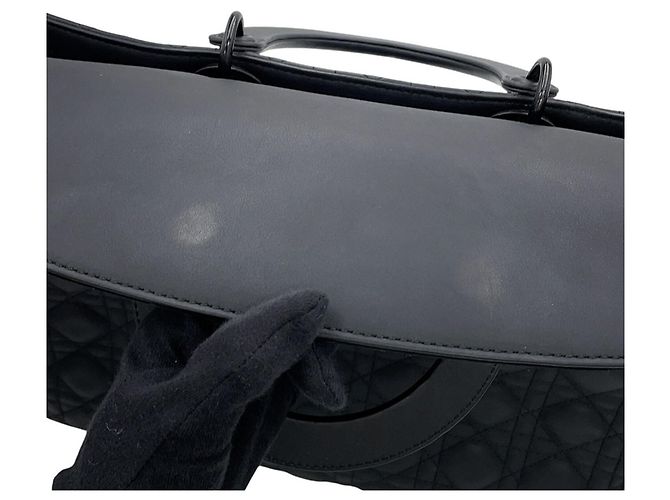 Borsa Christian Dior Lady Cannage Large Nero - vista 9