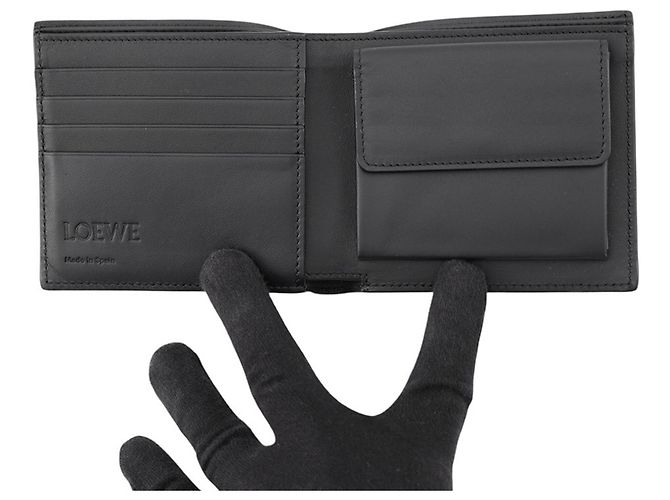 Loewe Bifold Coin Wallet Black - view 4