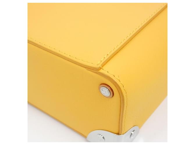 Borsa Louis Vuitton Vertical Box Trunk D'oro Giallo - vista 3