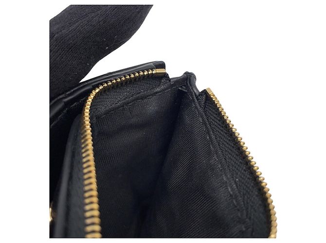 Christian Dior Lady Dior Bi-Fold Wallet in Black Leather - view 12