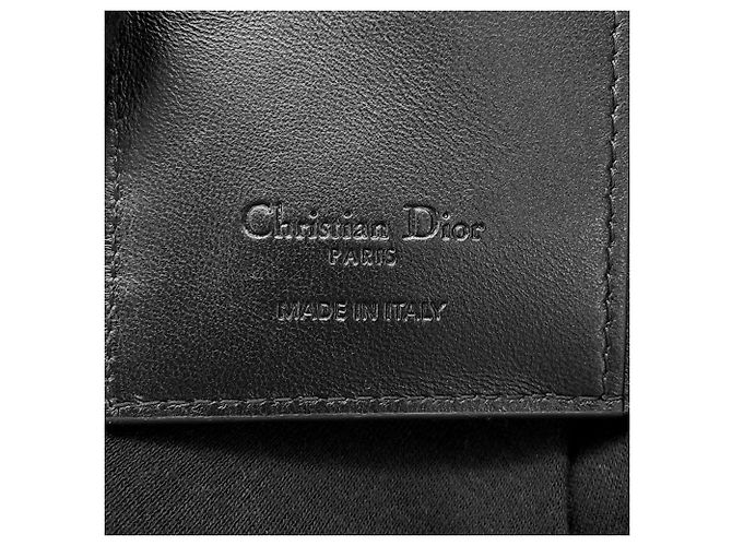 Christian Dior Lady Dior Bi-Fold Wallet in Black Leather - view 15