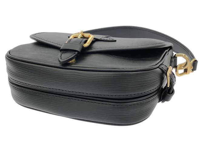 Borsa a tracolla Louis Vuitton Epi Saumur BB Nero - vista 3