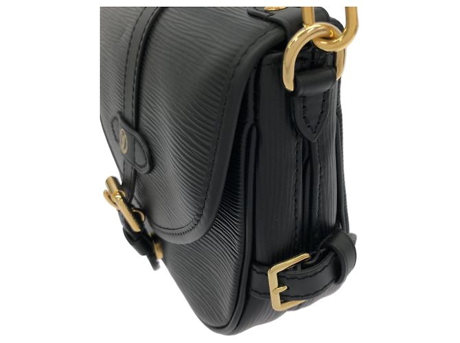 Borsa a tracolla Louis Vuitton Epi Saumur BB Nero - vista 5