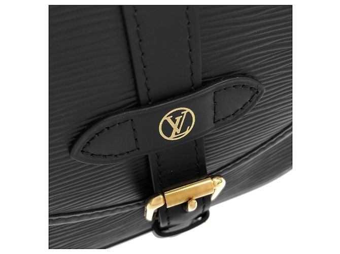 Borsa a tracolla Louis Vuitton Epi Saumur BB Nero - vista 6