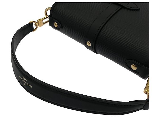 Borsa a tracolla Louis Vuitton Epi Saumur BB Nero - vista 7