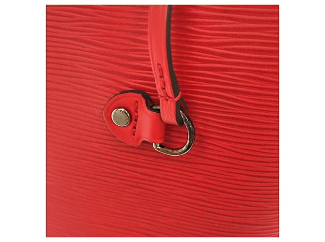 Borsa Louis Vuitton Epi Neverfull MM Rosso - vista 3
