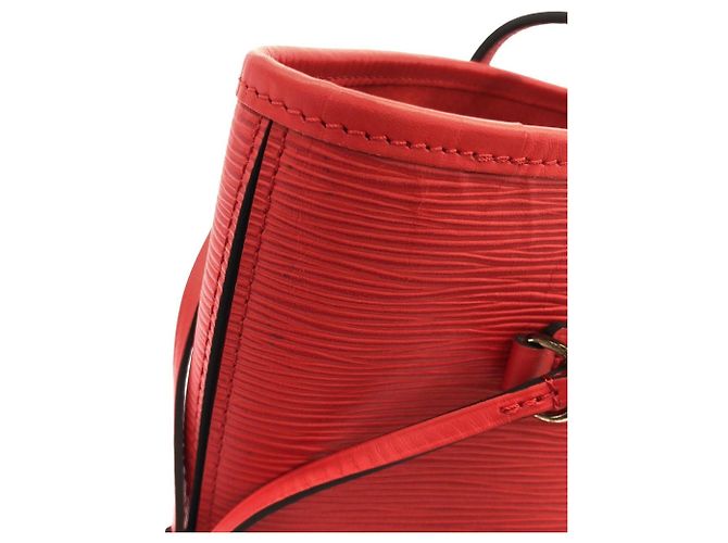 Borsa Louis Vuitton Epi Neverfull MM Rosso - vista 5