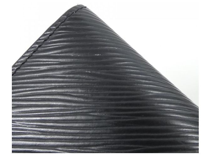 Louis Vuitton Epi Portefeuille Twist Compact Wallet Nero - vista 5