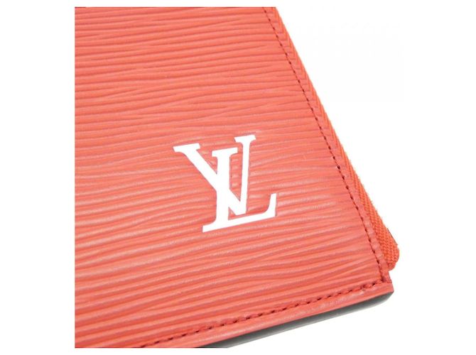 Borsa Louis Vuitton Epi (Supreme) Pochette Jour GM Bianco Rosso - vista 5