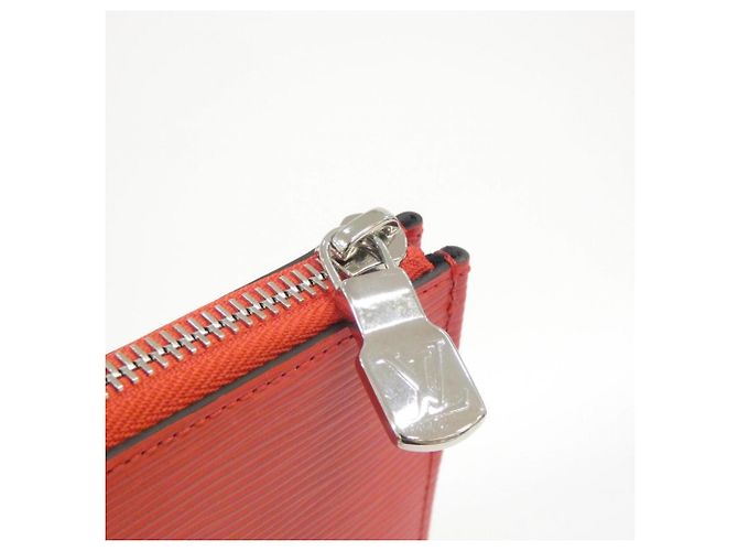 Borsa Louis Vuitton Epi (Supreme) Pochette Jour GM Bianco Rosso - vista 6