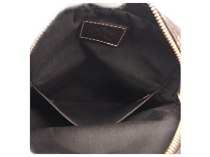Borsa a tracolla Louis Vuitton Monogram Mini Lin Danube Marrone - vista 10