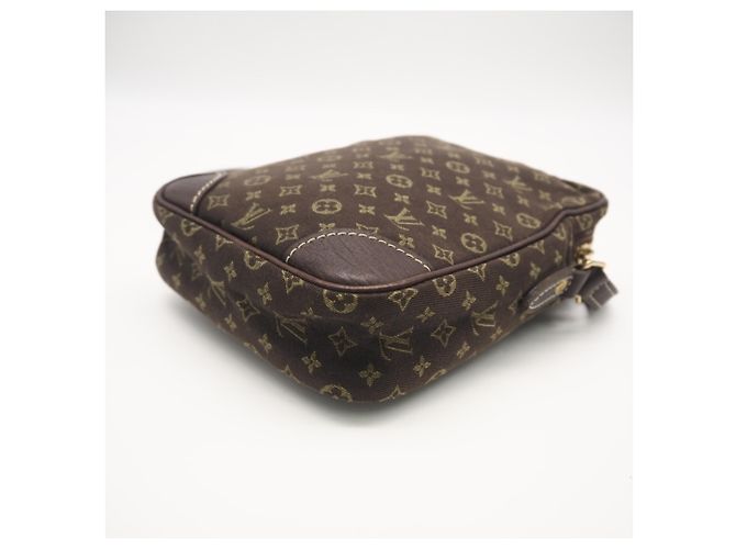 Borsa a tracolla Louis Vuitton Monogram Mini Lin Danube Marrone - vista 5