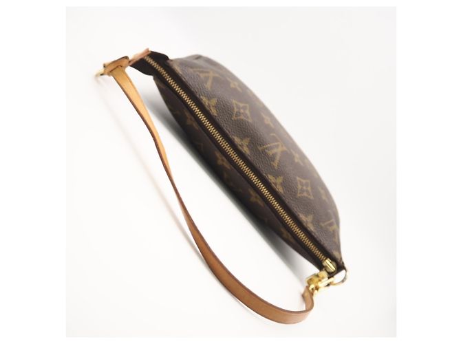 Bolsa Louis Vuitton Monogram Pochette Accessoires Marrom Bege - vista 7