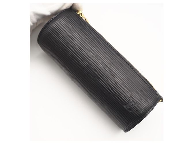 Borsa Louis Vuitton Epi Soufflot Noir Nero - vista 11
