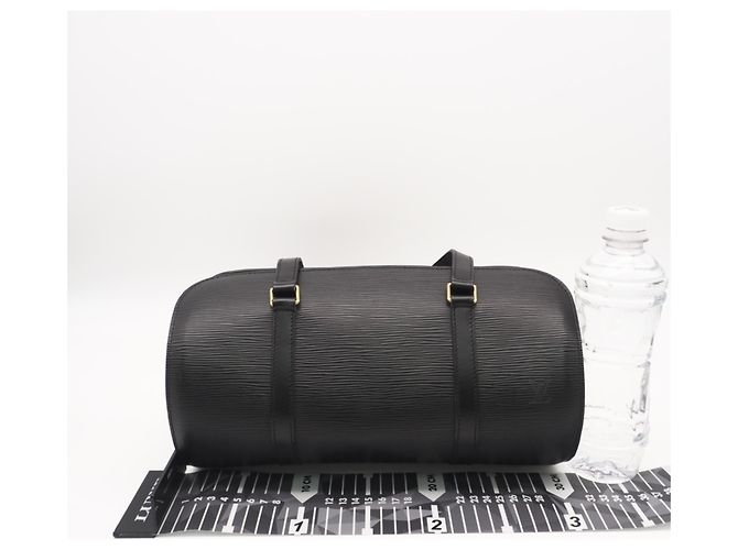 Borsa Louis Vuitton Epi Soufflot Noir Nero - vista 3