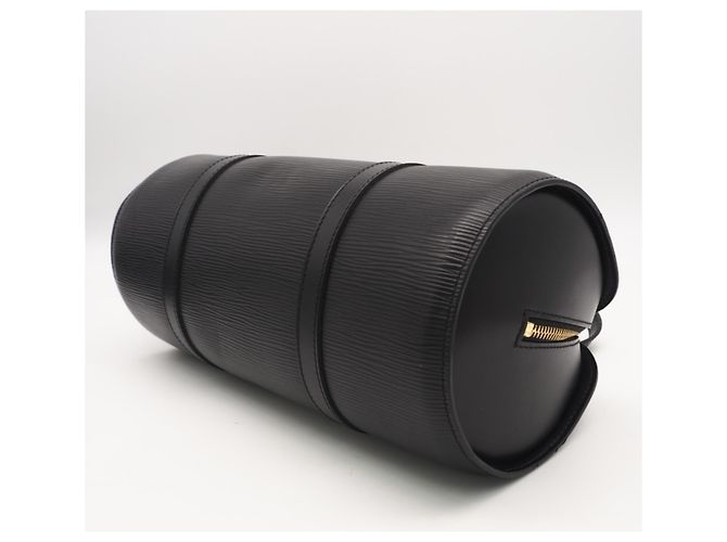 Borsa Louis Vuitton Epi Soufflot Noir Nero - vista 5