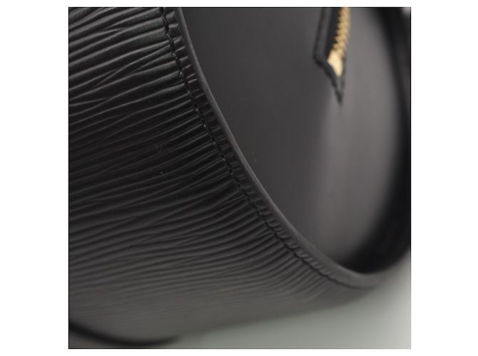 Borsa Louis Vuitton Epi Soufflot Noir Nero - vista 8