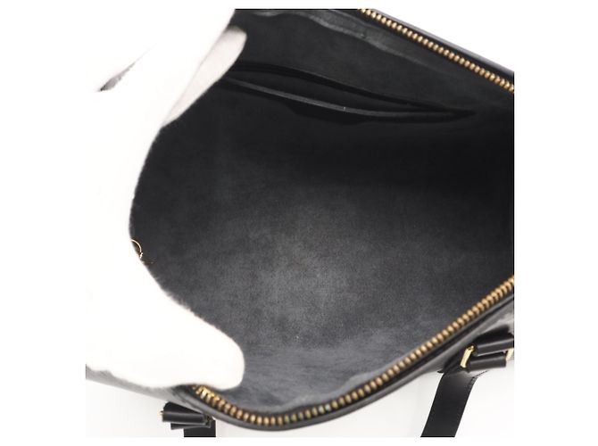 Borsa Louis Vuitton Epi Soufflot Noir Nero - vista 9