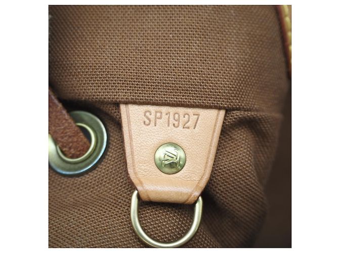 Zaino Louis Vuitton Monogram Montsouris MM Marrone Beige - vista 10