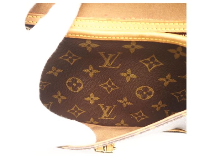 Borsa a tracolla Sologne in tela Monogram Louis Vuitton Marrone Beige - vista 11