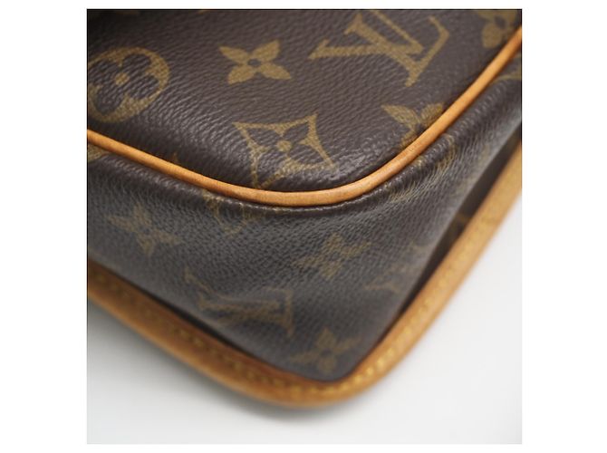 Borsa a tracolla Sologne in tela Monogram Louis Vuitton Marrone Beige - vista 7