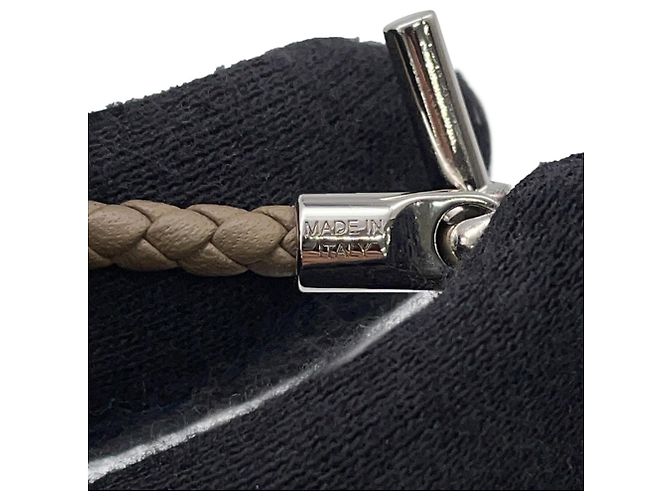 Hermès Bracciale Double Tour Hermes Glenan Taupe - vista 9