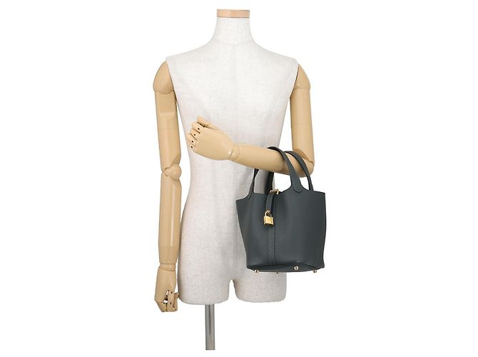 Hermès Hermes Picotin Lock PM Handtasche Hellgrün - Ansicht 4