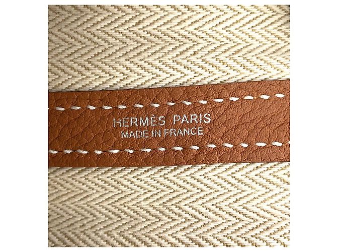 Hermès Borsa Tote Hermes Garden PM D'oro - vista 10