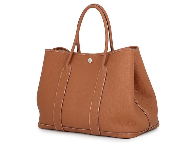 Hermès Borsa Tote Hermes Garden PM D'oro - vista 2