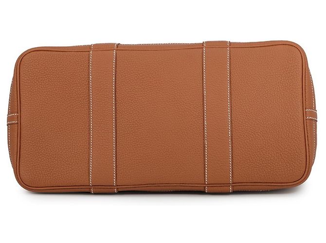 Hermès Borsa Tote Hermes Garden PM D'oro - vista 3