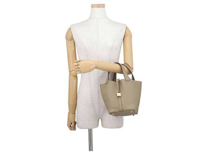 Hermès Hermes Picotin Lock PM Handtasche Beige - Ansicht 4