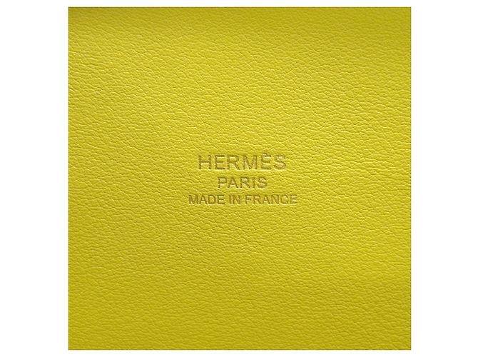 Hermès Hermes Bolide 1923 30 Lime Evercalf Handtasche Golden - Ansicht 15