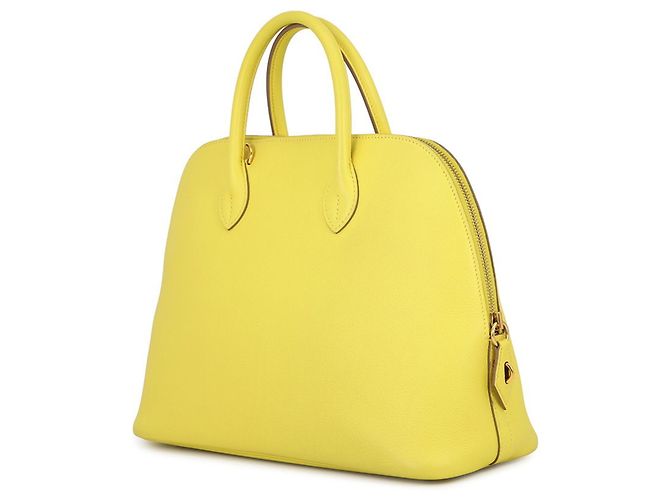 Hermès Hermes Bolide 1923 30 Lime Evercalf Handtasche Golden - Ansicht 2